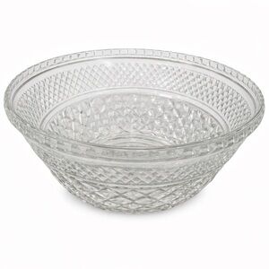 Vintage Clear Pressed Glass Diamond Bowl